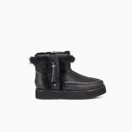 UGG Fluff Punk - Boots Dame - Svart (NO-D829)